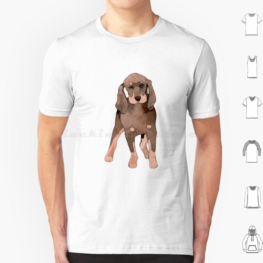 Cute Coonhound Puppy For Dog Lovers T Shirt 6xl Cotton Cool Tee Coonhound Dog Hound Redbone Coonhound Bluetick Coonhound Dogs
