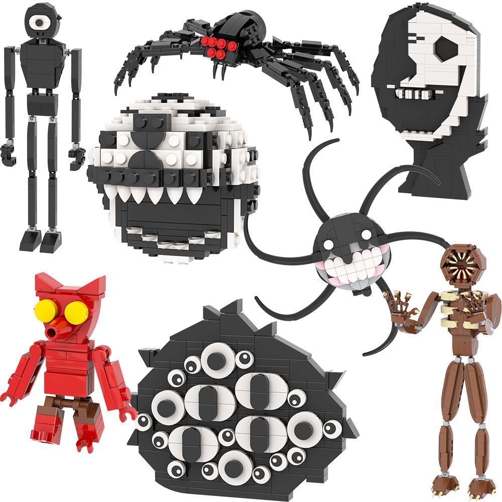 MOOXI Doors Game Monster Characters DIY Diorama Assembly Model Kit For Adults Building Blocks Set Children Toys MOC Bricks Gifts