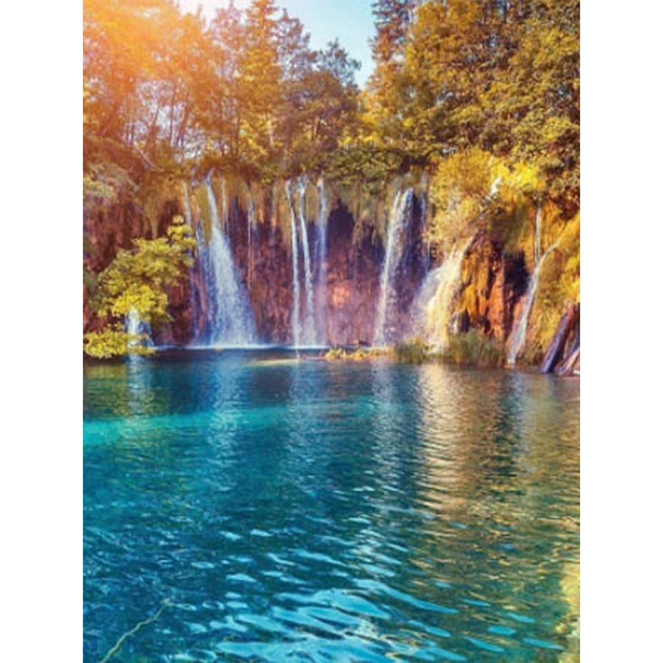 5D Diamant Malerei Landschaft Wasserfall DIY Runde Diamant Stickerei Kreuz Stich Malerei Mosaik Strass Bild Dekoration