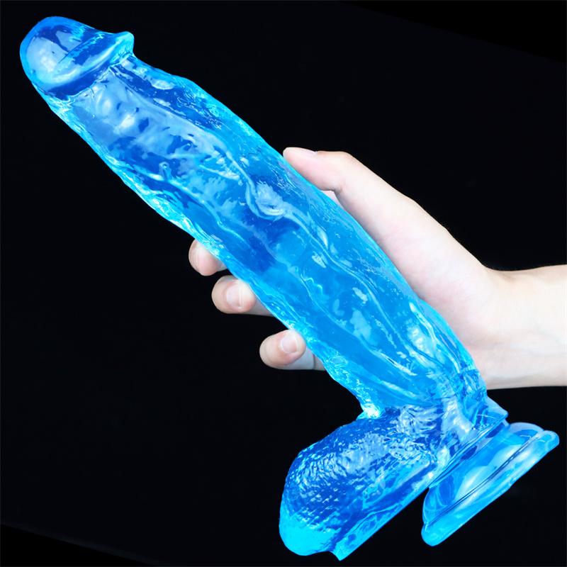 Female Oversized Dildo Color Transparent Simulation Dildo Penis Adult Erotic Sex Products