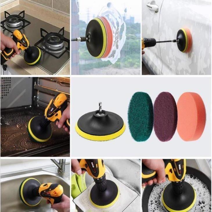 Electric Drill 27-Piece Cleaning & Polishing Brush Set