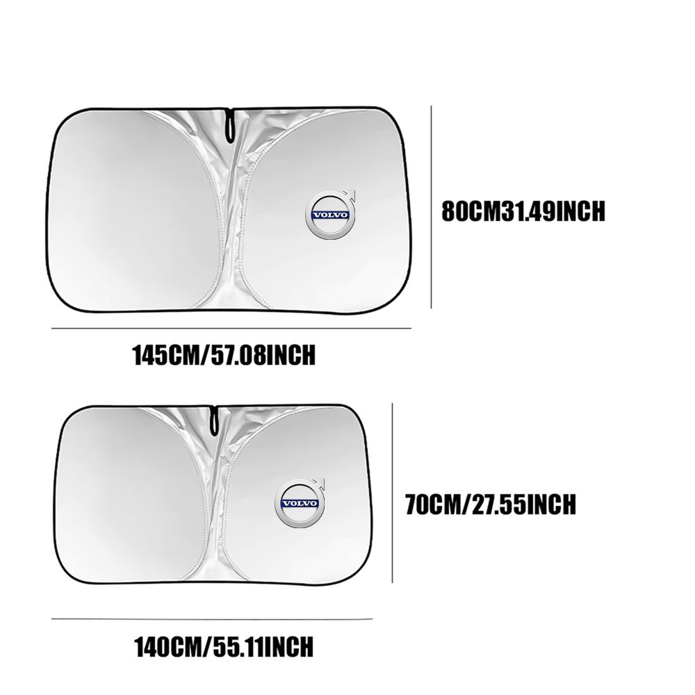 Car Front Window Sunshade Covers Sun Shade Windshield Visor Windscreen Folding Auto UV Protection Curtain For Volvo Rdesign C30