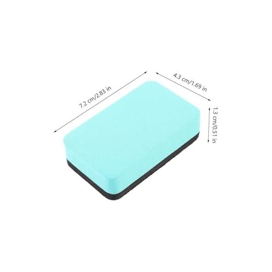 Lurrose Small Whiteboard Erasers, 15 Pieces, Assorted Colors, Felt Material, Dry Erase Erasers, Classroom Cleaning Goods