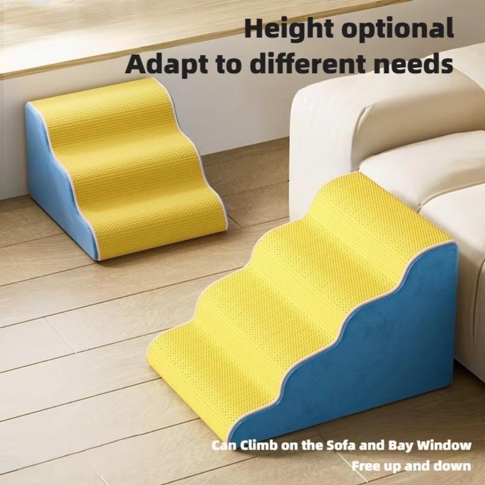 Scări pentru animale de companie cu 3/4 trepte, burete cu spumă cu memorie, trepte canapea câine, scări rampă noi pentru animale de companie, accesorii pentru animale de companie