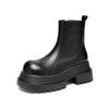 Augustine platform Martin boots new autumn and winter black thick heel medium tube short boots British style boots