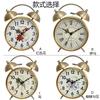 New Creative Metal Alarm Clock with Small Night Light Mechanical Alarm Clock Fashion Personality Student Bedside Bell
