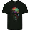Radiantly Coloured Skull Unisexs Light Cotton TShirt