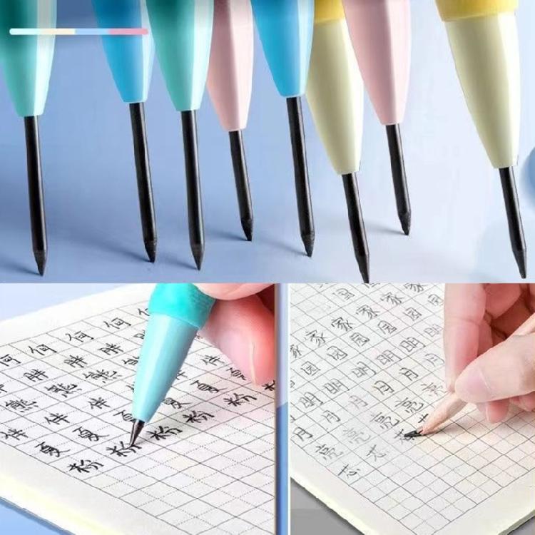 Ergonomic Grip Mechanical Pencils Built in Sharpener For Writing Sketching 2.0MM Mechanical Pencil Automatic Pencil