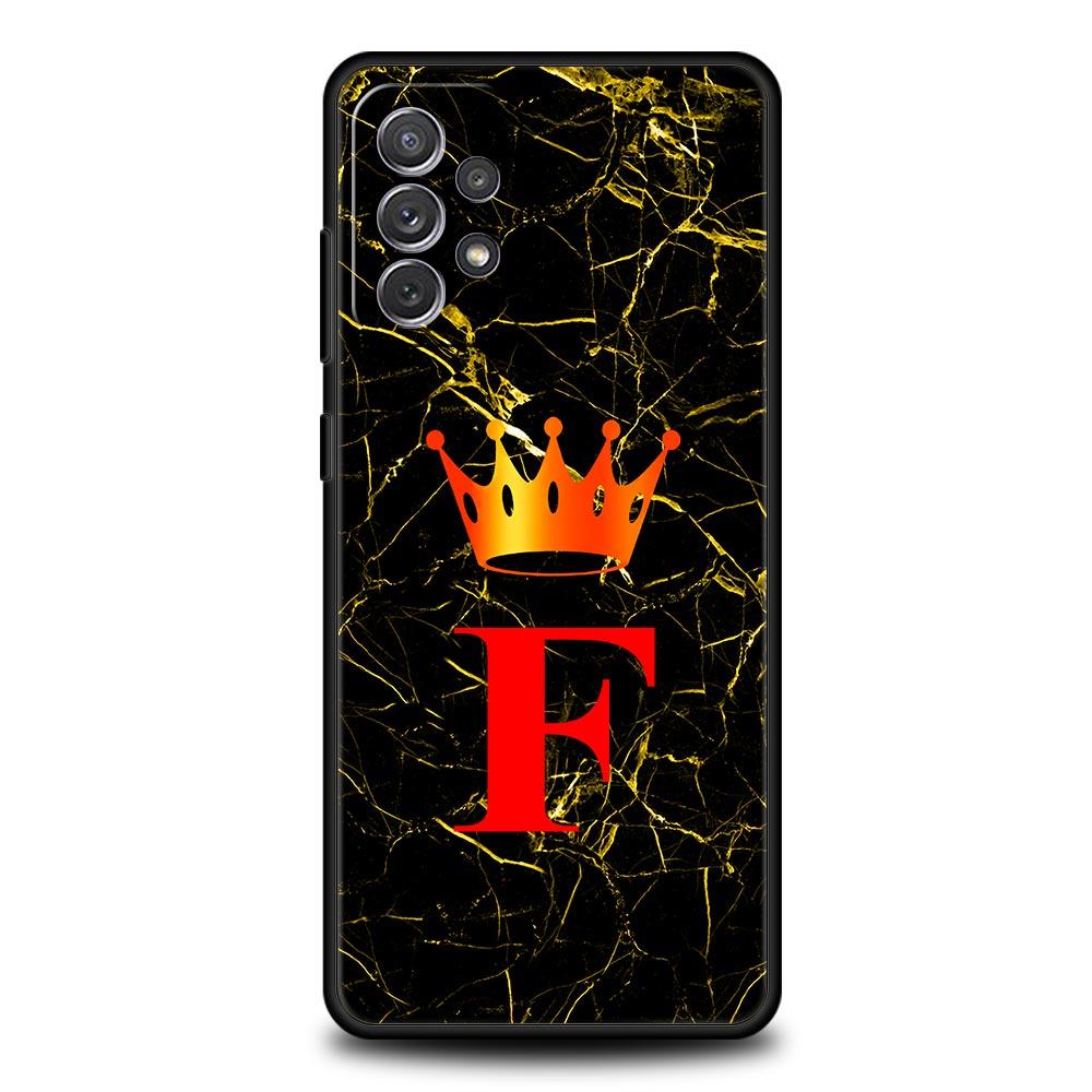 Marble Letter Phone Case For Samsung Galaxy A17 A07 A55 A35 A25 A15 A05 A33 5G A31 A23 A21s A13 A41 A73 A53 A51 A71 A03 S10Cover