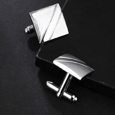 Sophisticated French Design Copper Cufflinks Nonslip Formal Attire Accessories Ergonomic Mechanism For Groomsmen