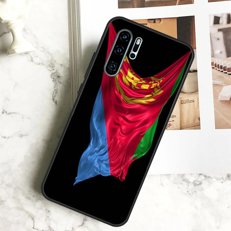 Eritrea Flag For Huawei Nova 12i 12s 11i 8i Y73 Y72 Y61 Y91 Y90 Y70 Y60 9 10 SE P30 P40 Lite P60 Pro Case