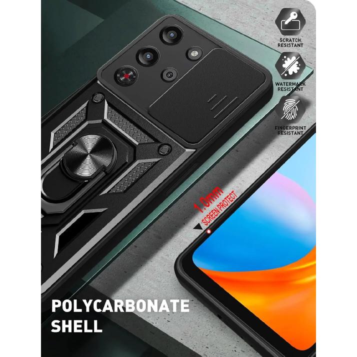 Armor Phone Case For ZTE Red Magic 10S Pro Redmagic 10 Pro 5G Cover Lens Protection Ring Magnetic Stand Holder Coque Fundas Capa