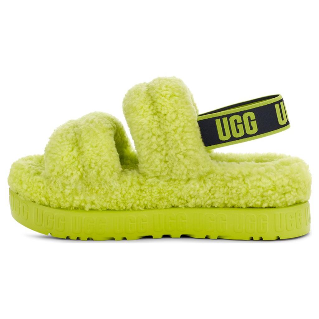 

UGG Fluff Shearling Fuzzy Slippers Women s Lime 1120876-KLM 40