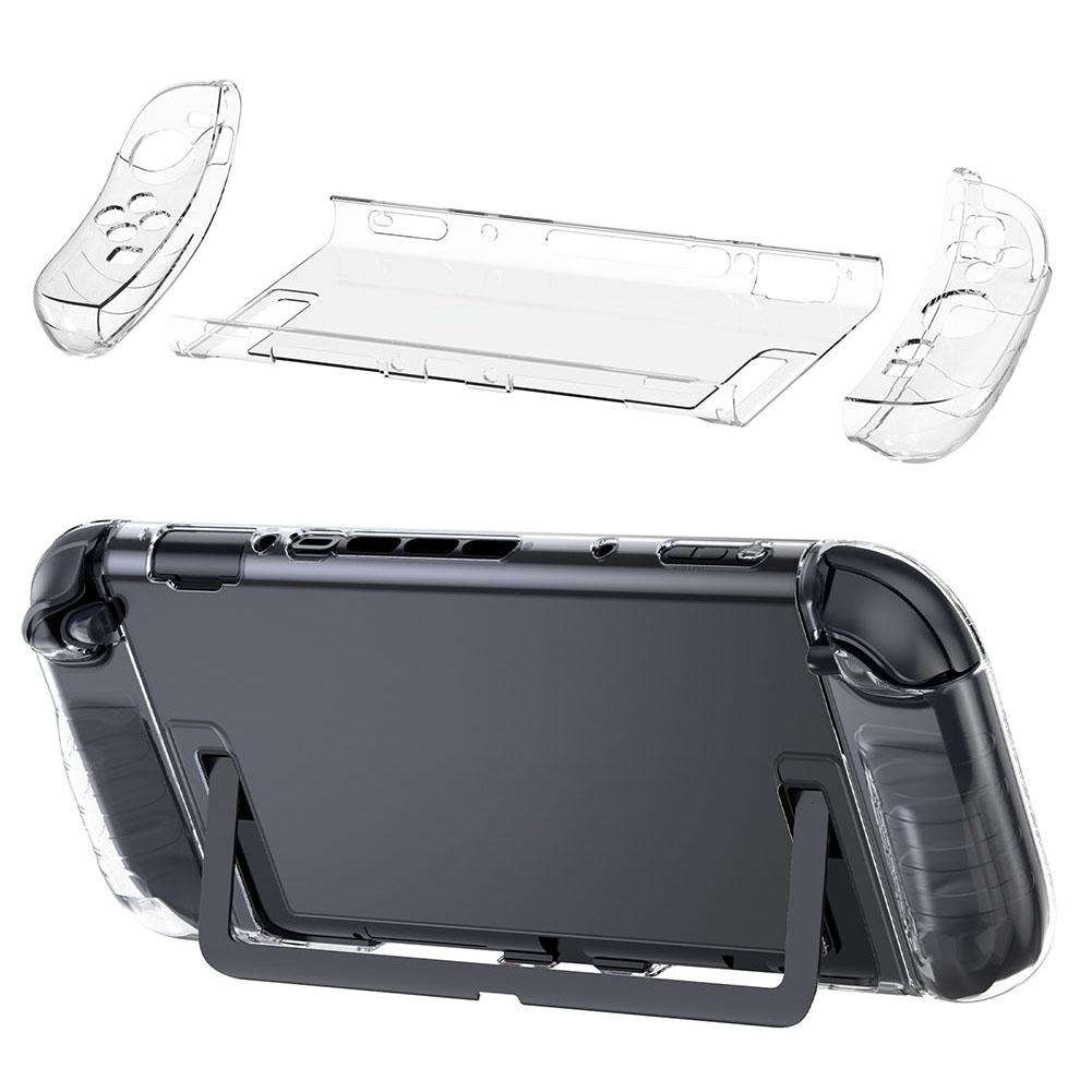 Transparent Protector Cover Anti-Scratch Protective Case Shockproof Hard Shell Case Split Design for Nintendo for Switch 2