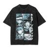 Anime Hunter X Hunter Printed Tshirt Mens and Womens Washed Tshirt High Quality Vintage Cotton Tshirt Harajuku YK Top