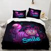 3PCS WonderlCat Fantasy Bedding set,Ideal For1pc Duvet Cover And 2pcs Pillowcases Perfect for Christmas gift,Ideal for Bedroom, Dormitory