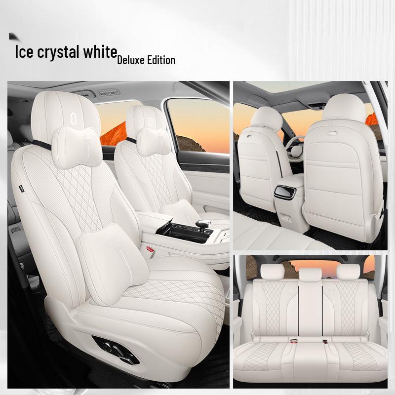 AITO M7 Car Seat Cover: Breathable, Perforated, Universal Fit for 5/6 Seats - All Seasons