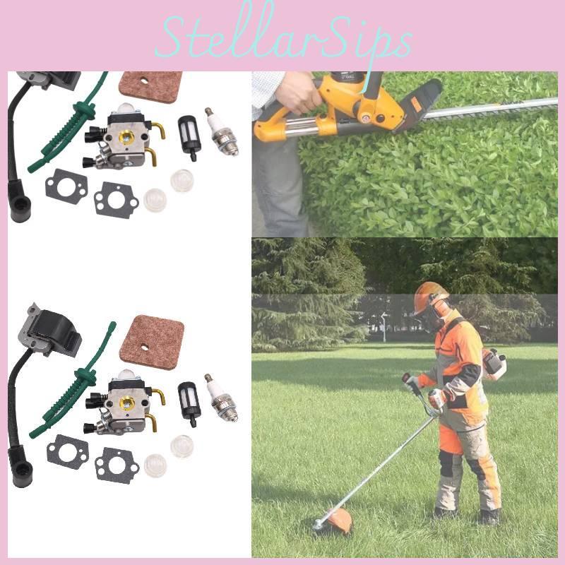 For Fs55 Trimmer Kit Lawn Carburetor Ignition Coil With Mechanical Fuel Mixer For Grass Trimmers