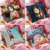 Anime A-Azumanga Daioh Pillow Case Soft Plush Fabric Double-Sided Printed Cushion Cover Warm Winter Sofa Pillow Case