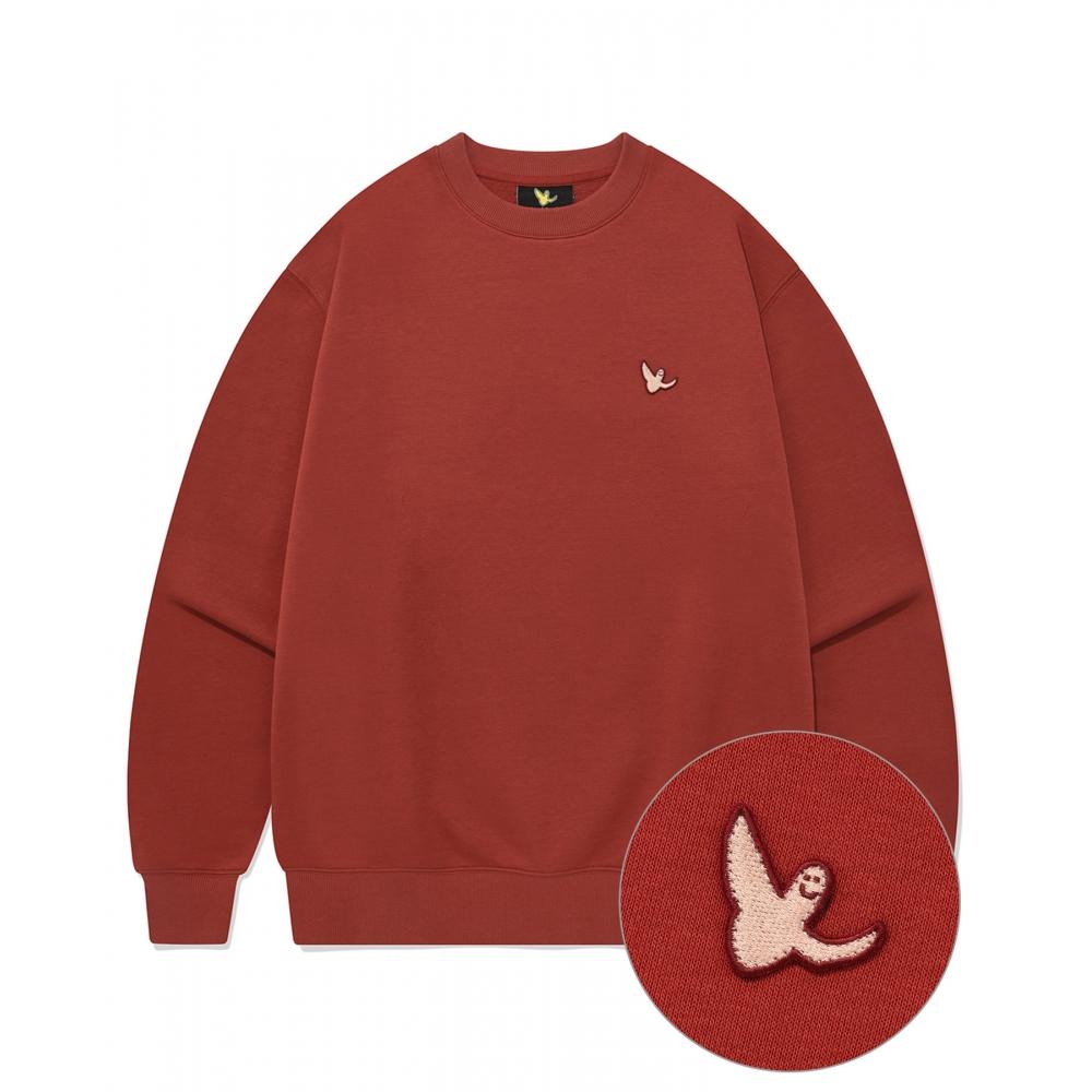 

WHATITISNT 23FW Angel Wappen Sweatshirt Burgundy