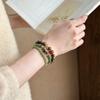 Natural Hetian Jade Beaded Bracelet Retro Niche Temperament Wenwan Bracelet Simple New Chinese High-end Hand Jewelry