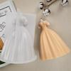 Silicone Ornament Mold Durable Crafting Moulds Wedding Dress Shape Flexible Mold