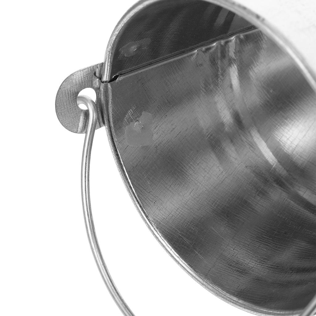 8Pcs Chic Mini Metal Tin Buckets Small Iron Buckets Flower Pot Planters Baskets DIY Wedding Centerpiece Organizer