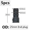 5pcs 16/20/25mm PE Pipe Barb Connector Straight Tee Elbow Plug Garden Water Hose Reducing Splitter Joint Drip Irrigation System