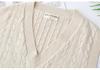 2026 Spring Plus Size V-Neck Knit Sweater Vest for Women