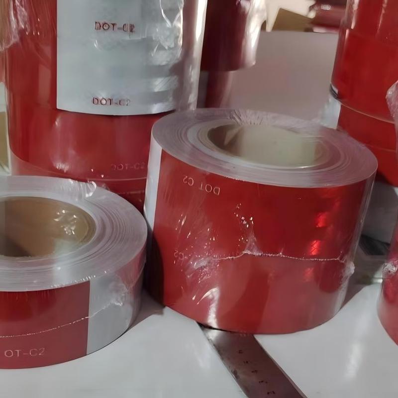 DAXTE Red & White Reflective Safety Tape