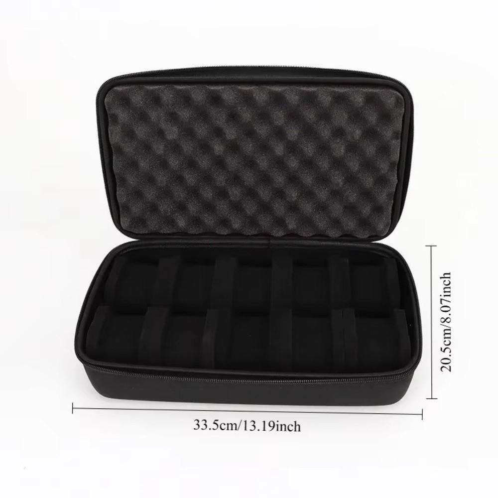 Durable 6/8/10/12/15 Slots Watch Box EVA Hard Watch Case Shockproof Zipper Closure Watch Storage Box Home Use