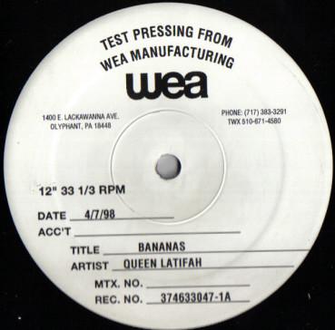 

12inch Record QUEEN LATIFAH - Bananas 3746330471 Motown 1998 US Rap & Hip-Hop/R&B Used