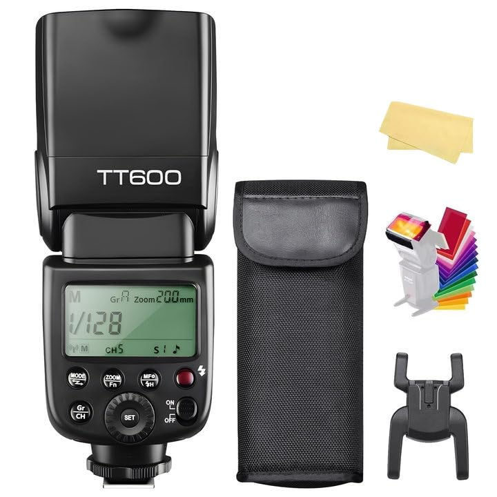 

[Godox Authorized Agent] GODOX TT600 Flash Speedlight Clip-on Strobe Built-in 2.4G GN60 Compatible with DSLR cameras such as CanonNikonPentaxOlympus