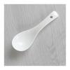 White Ceramic Soup Spoon: Ideal for Home, Restaurant, or Hotel Use