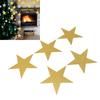 50PCS Glitter Star Paper Cutouts Double Sided   Decoration Cutouts Paper Wall Decor for Bulletin Board Classroom Wedding Party