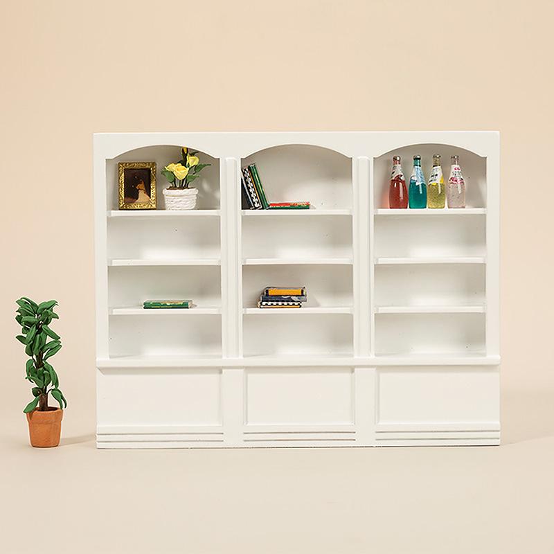 1:12 Lalek Domek Witryna Salon Mini Meble Okno Witryna Stół Biurko Zestaw Lalek Domek Akcesoria