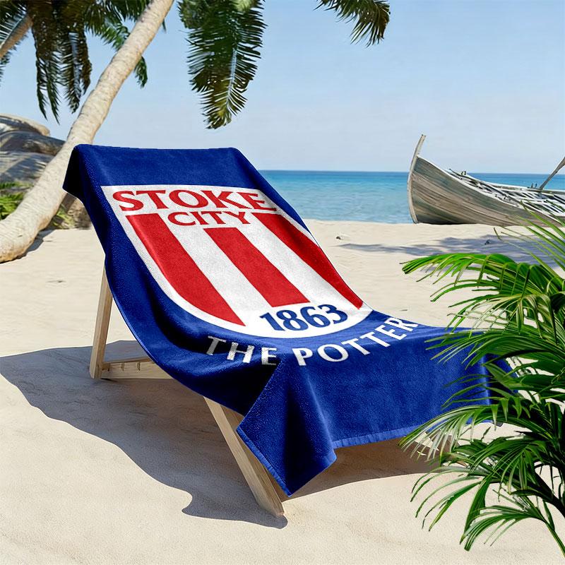 STO Logo Beach Towel, Large Soft Quick Dry Towel for Beach Camping Swimming