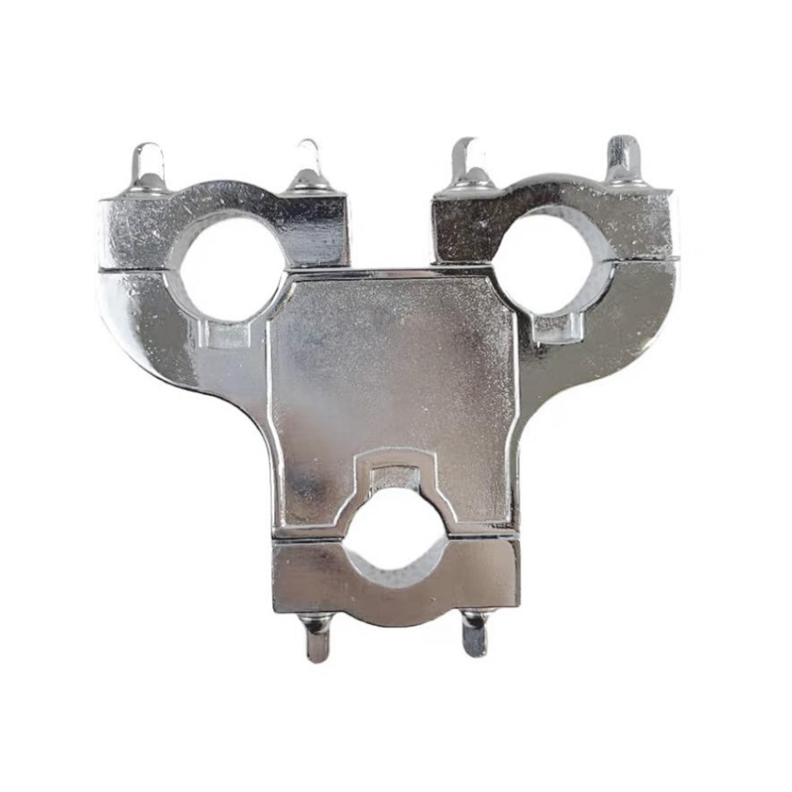 

Drum Clamp Connector Three Hole Drum Seat Connector Metal Clamp Drum Expansion Clip Drum Set Pipe Clamp Drum Accessory