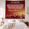Manchester Custom Your Name Wall Decor Tapestry Art For Pet Memorial Birthdaywedding Party Backdrop Family Gift