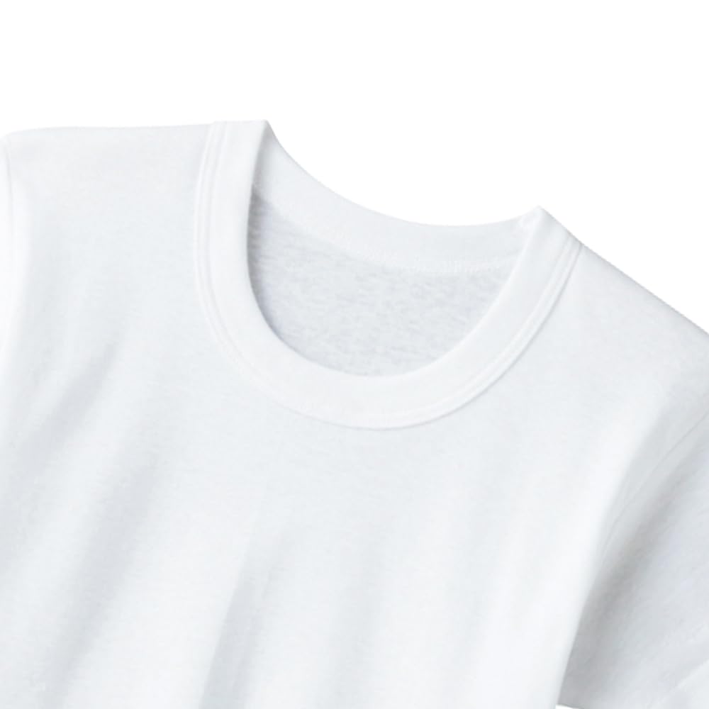 GUNZE Short Sleeve Shirt Indoor Odor White New Model 160 Boys' Set, Children's Underwear, All-Season, Year-Round Use, 100% Cotton, Drying,