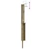 Garden Shower 246 cm Impregnated Pine Wood and Stainless Steel