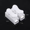 Quick Terminal, 100pcs Quick Splice Wire Terminals T-Tap Self-Stripping 10A 220V 2 Pin Push Quick Wire Cable Connector White Wiring Terminal Male