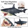 Oenux Ocean Animals Whale Shark Megalodon Crab Starfish Octopus Action Figures Soft Sea Life Model Educational Toy For Kids Gift