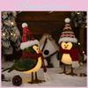Adorable Christmas Led Bird Figurine With Colorful Hat Perfect For Holiday Decor Gifts