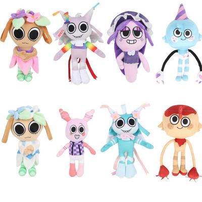 Dandy's World Plush Cute Dandy World Scrap Stuffed Horror Game Goob Pebble Plushie Soft Pillow Doll Kawaii Room Decor Toy