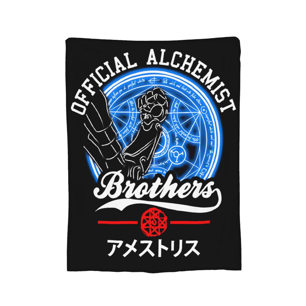 Fullmetal Alchemist Blanket Cover Flannel Anime Manga Warm Throw Blankets for Bedding Couch Bed Rug