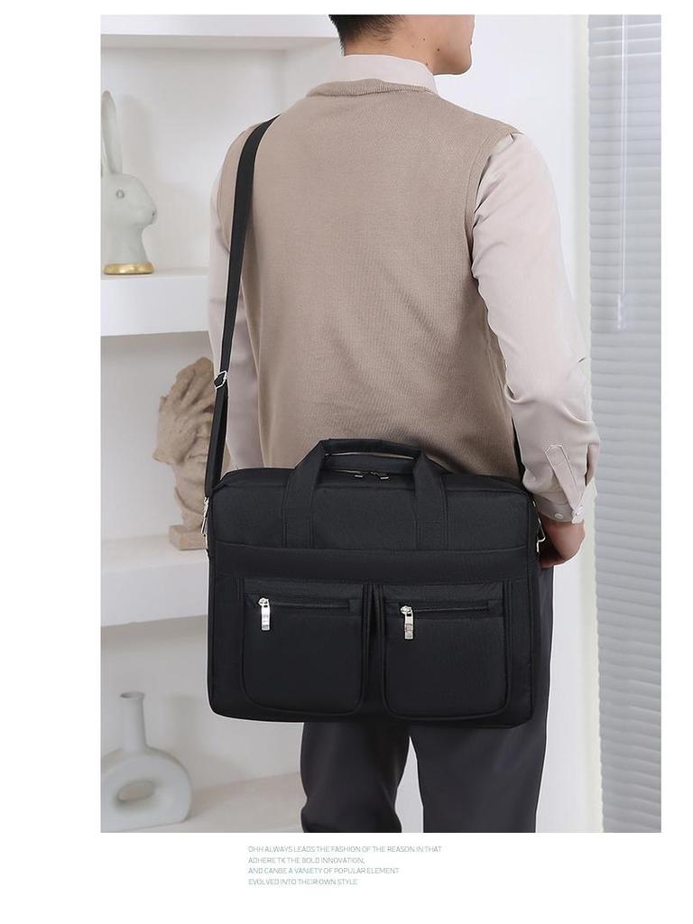 Men's Large Capacity Wear-Resistant Business Laptop Briefcase and Travel Handbag