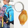 2Pcs Mini LED Flashlights with Key Ring Compact Size Portable Battery Powered Outdoor Camping Bright Tiny Light Emergency Lamps