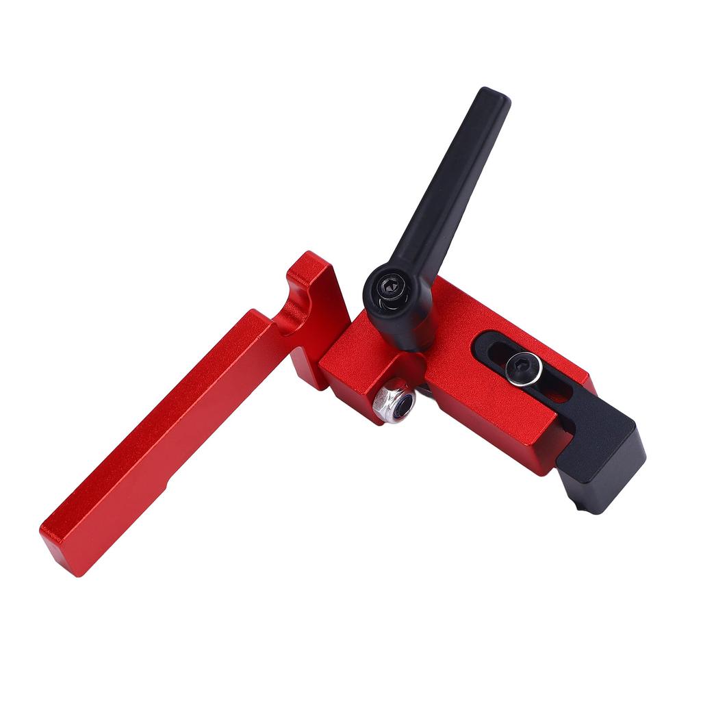 Anschlag für Zaun F75 T-Nut Verstellbar Aluminiumlegierung für Gehrungsschienensystem Holzbearbeitung