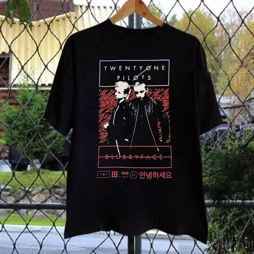 Twenty One Pilots Short Sleeve Cotton Gift Fans Black All Size Shirt HH920 Unisex T-Shirt L